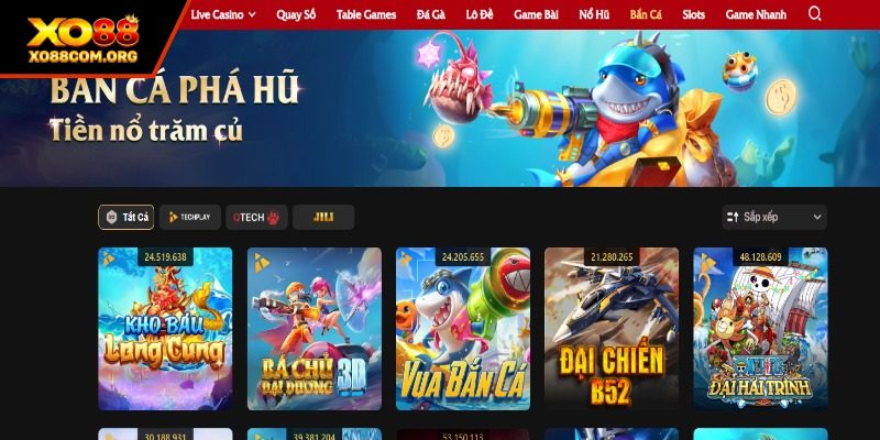 Giới thiệu không thể bỏ qua Bắn cá XO88