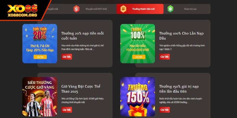 Phần thưởng VIP dành cho người chơi lâu năm XO88